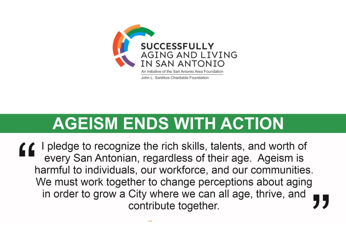 Ageism pledge