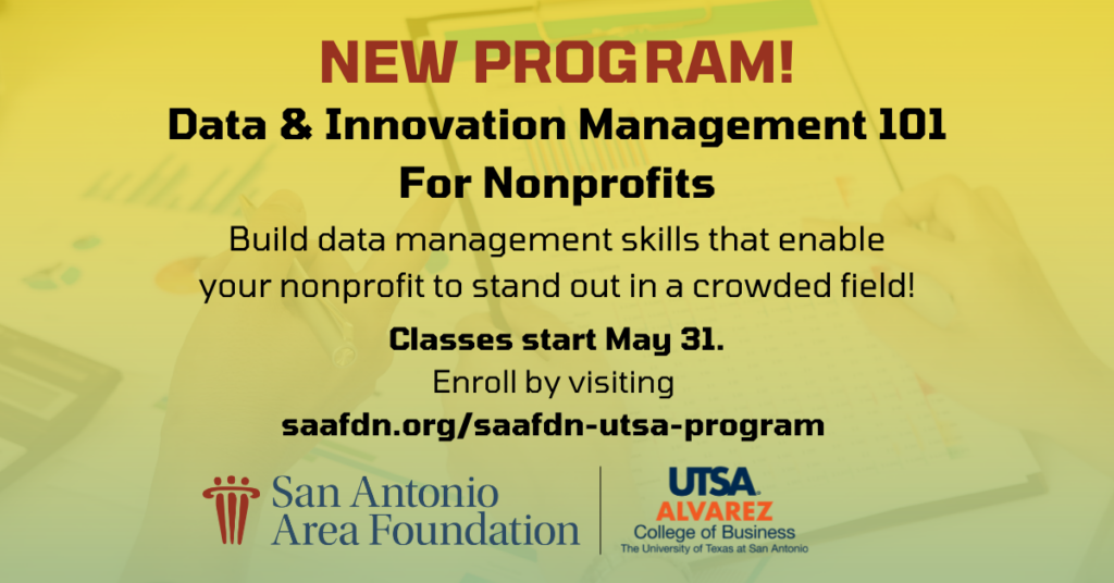 Ad for Saafdn and UTSA Data Analytics program