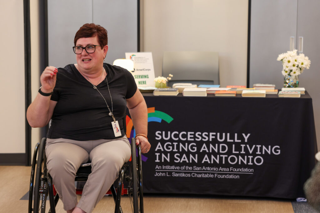 Jane speaking at SALSA event