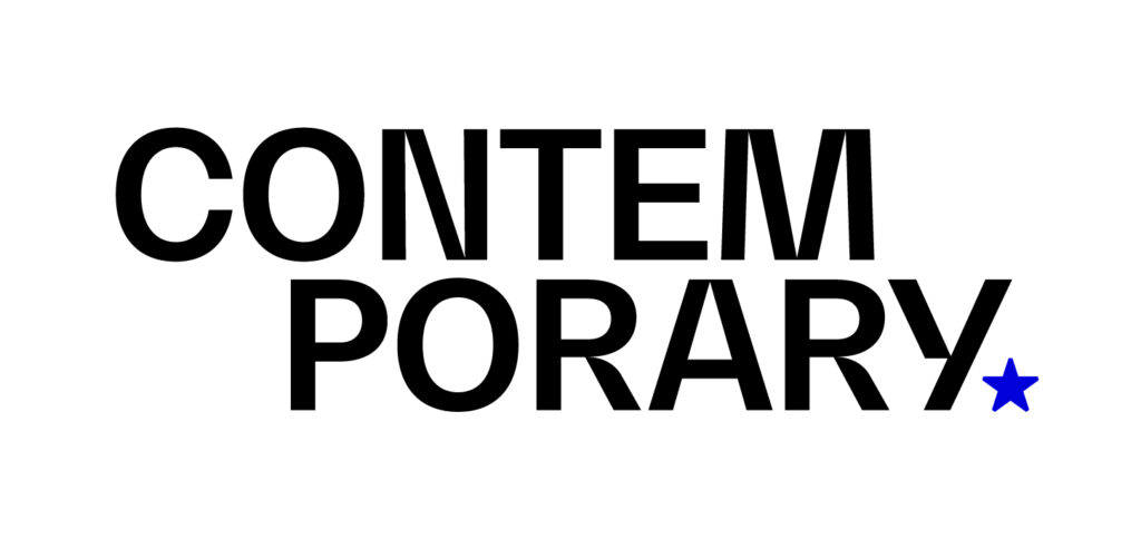 Contemporary logo on 2 lines