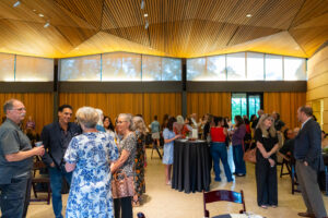 View of room full of attendees at event