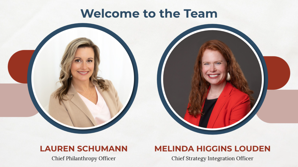 Headshots of two new staff members